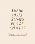 Gold "Book Letter" Initial