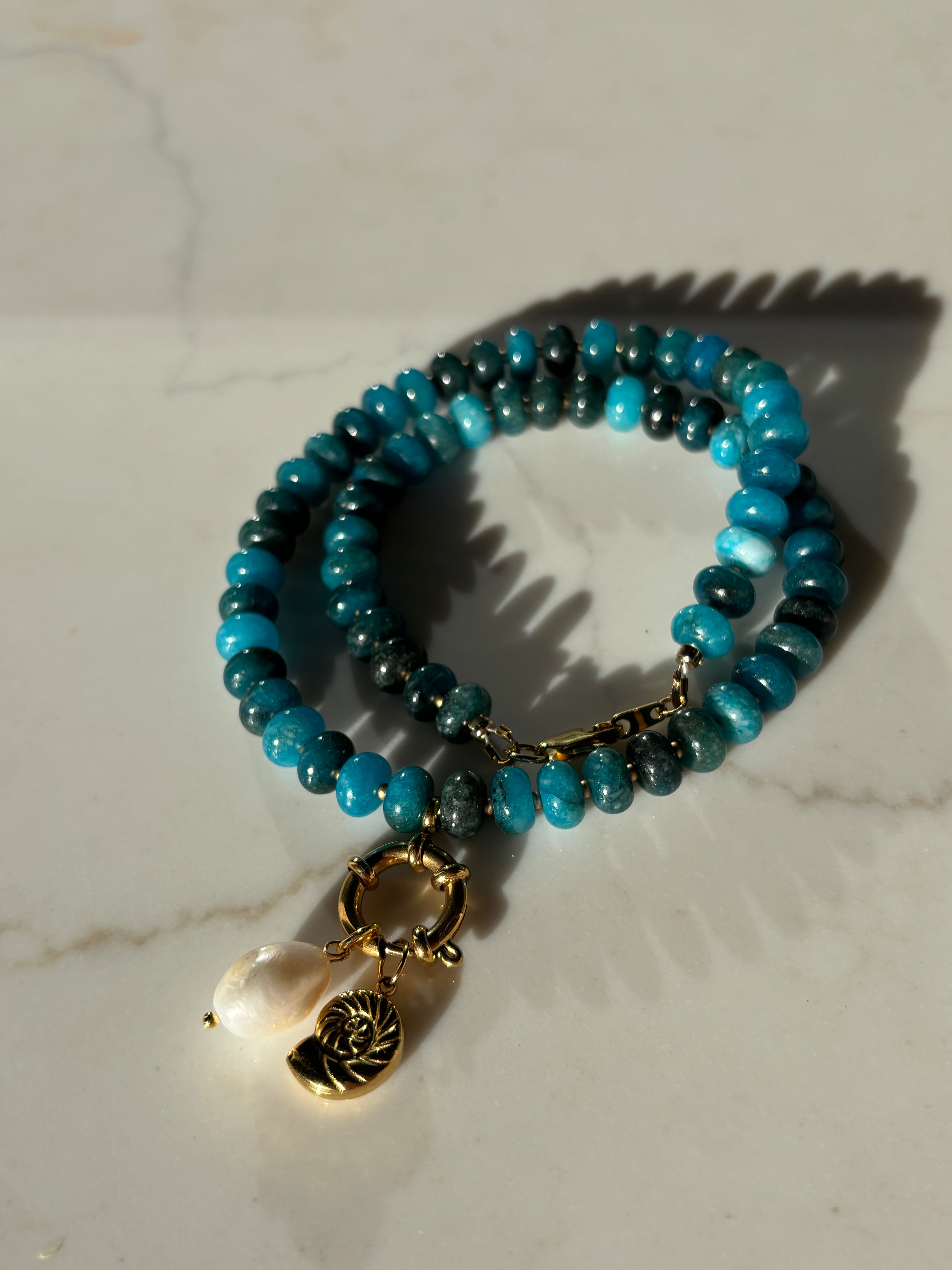 Cobalt + Spring Pendant