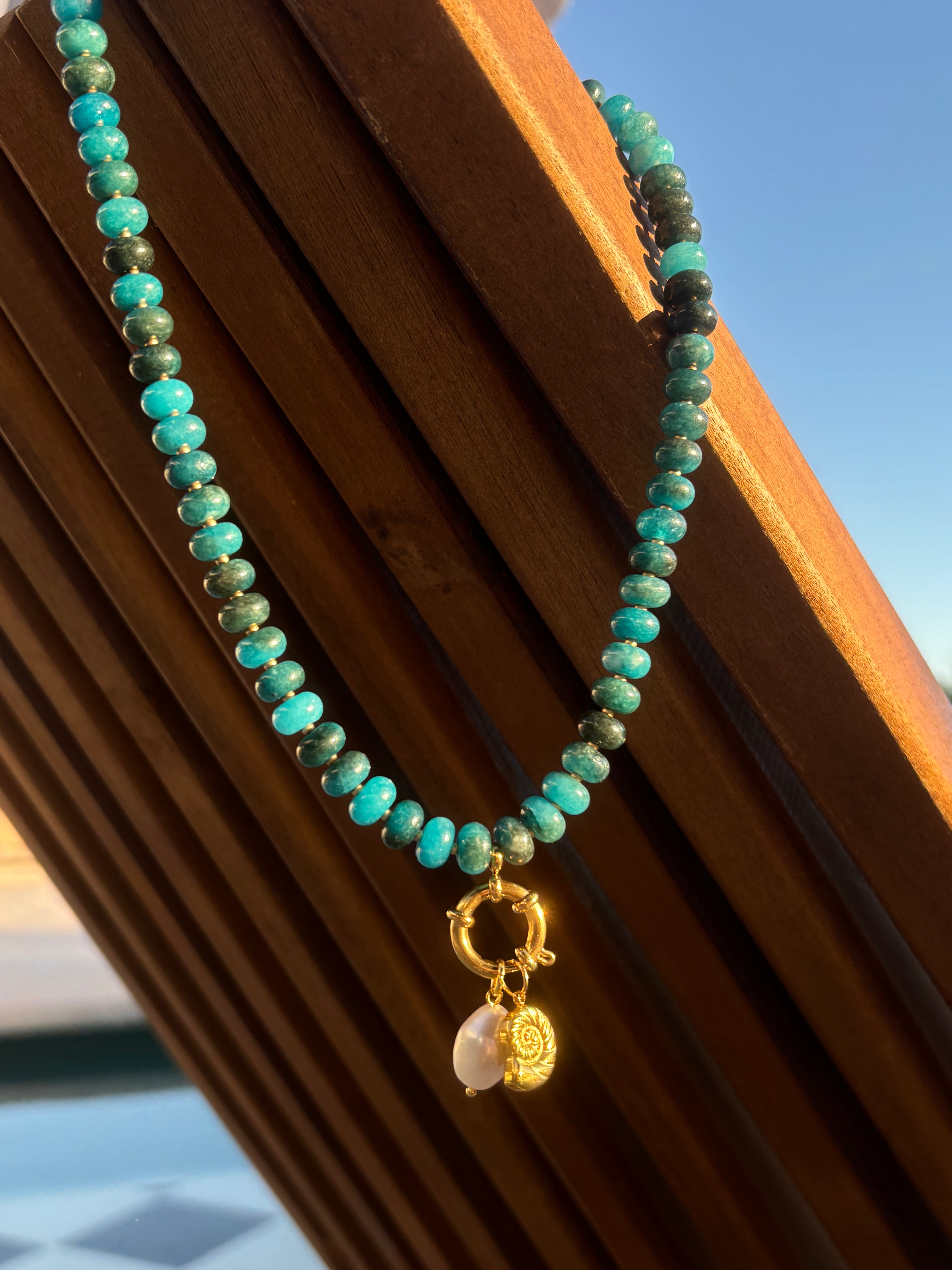 Cobalt + Spring Pendant