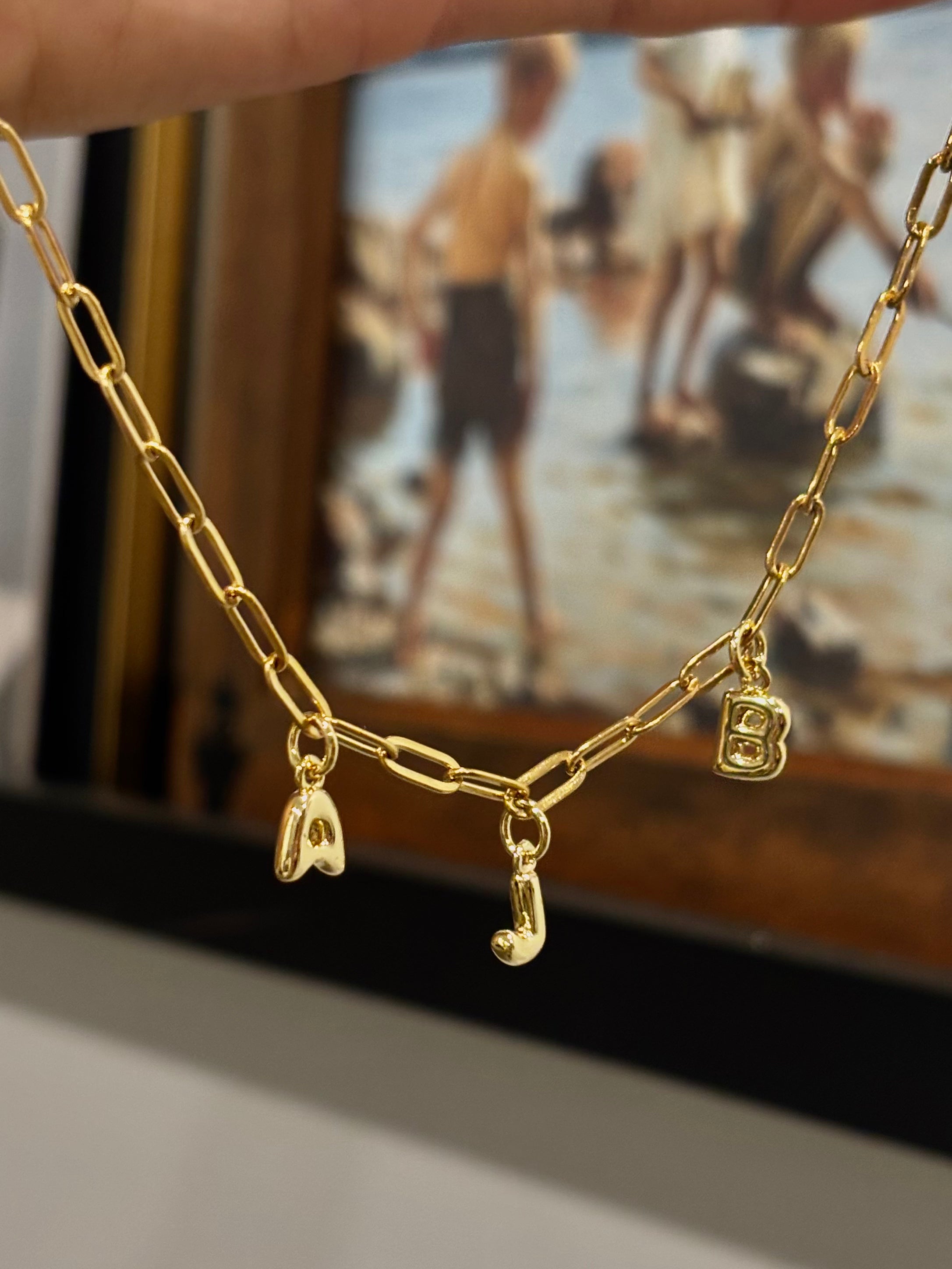 Bubble Initial Charms