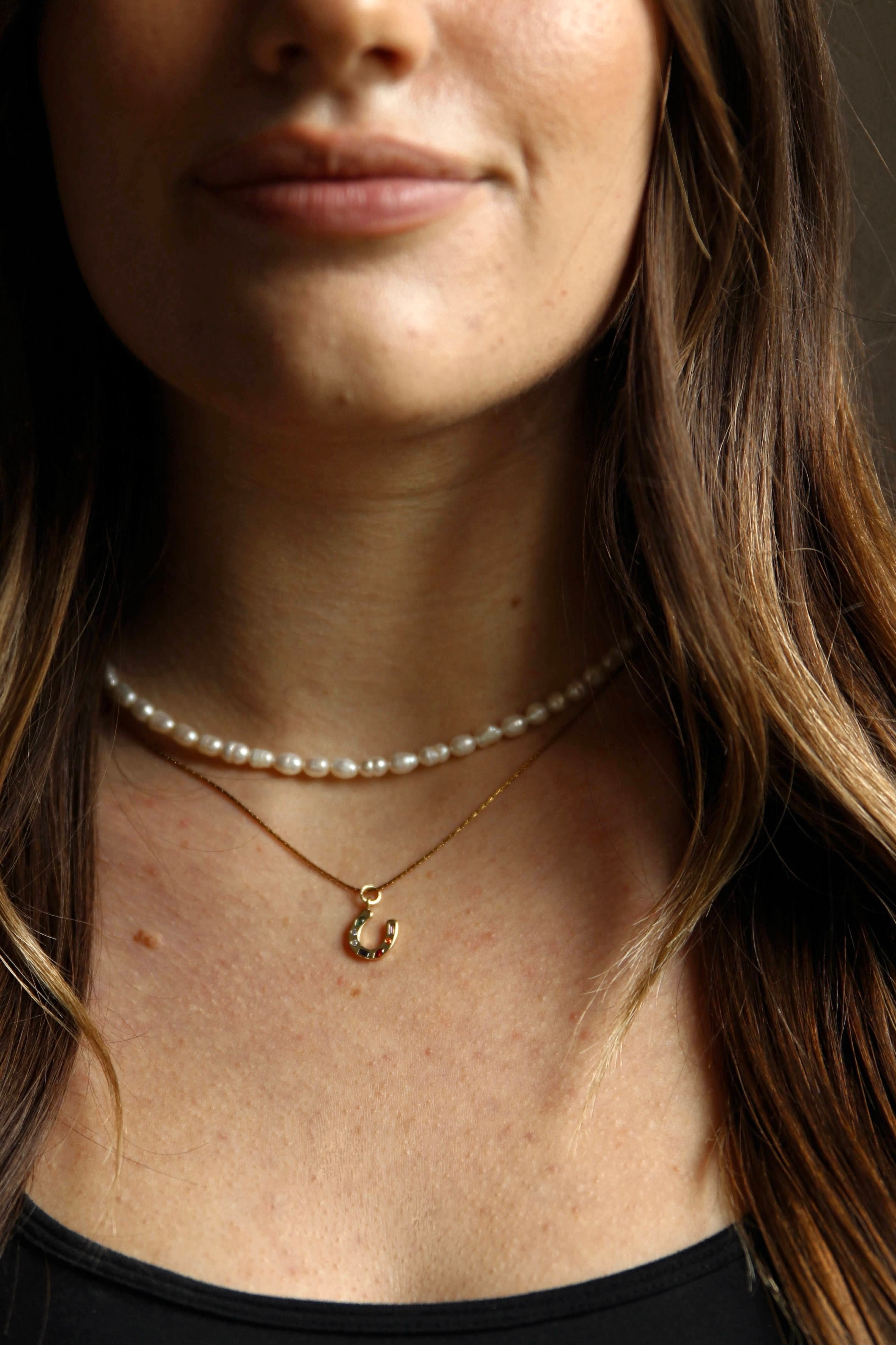 "Good Luck" on Snake Chain