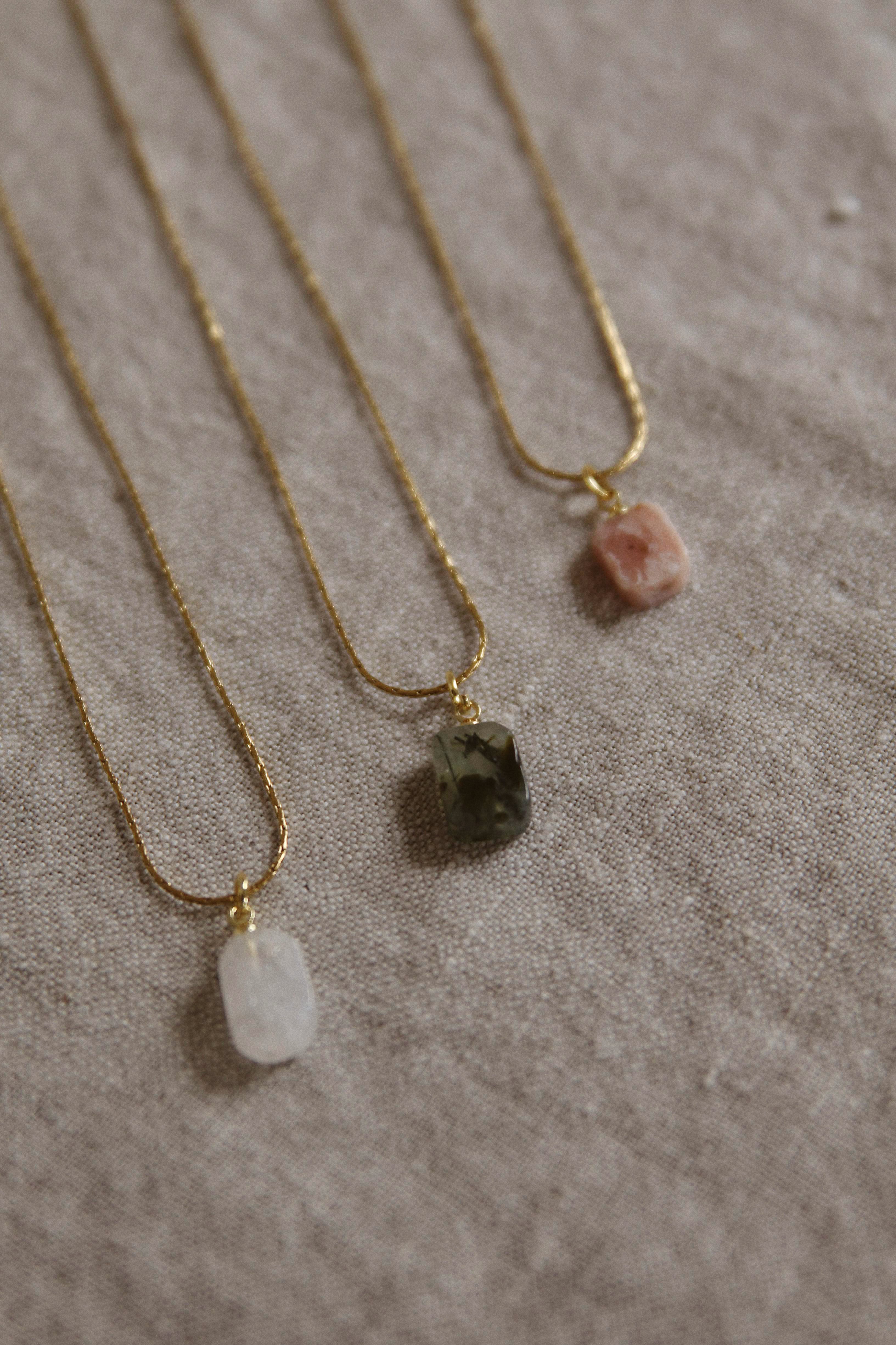 Gem on Snake Chain