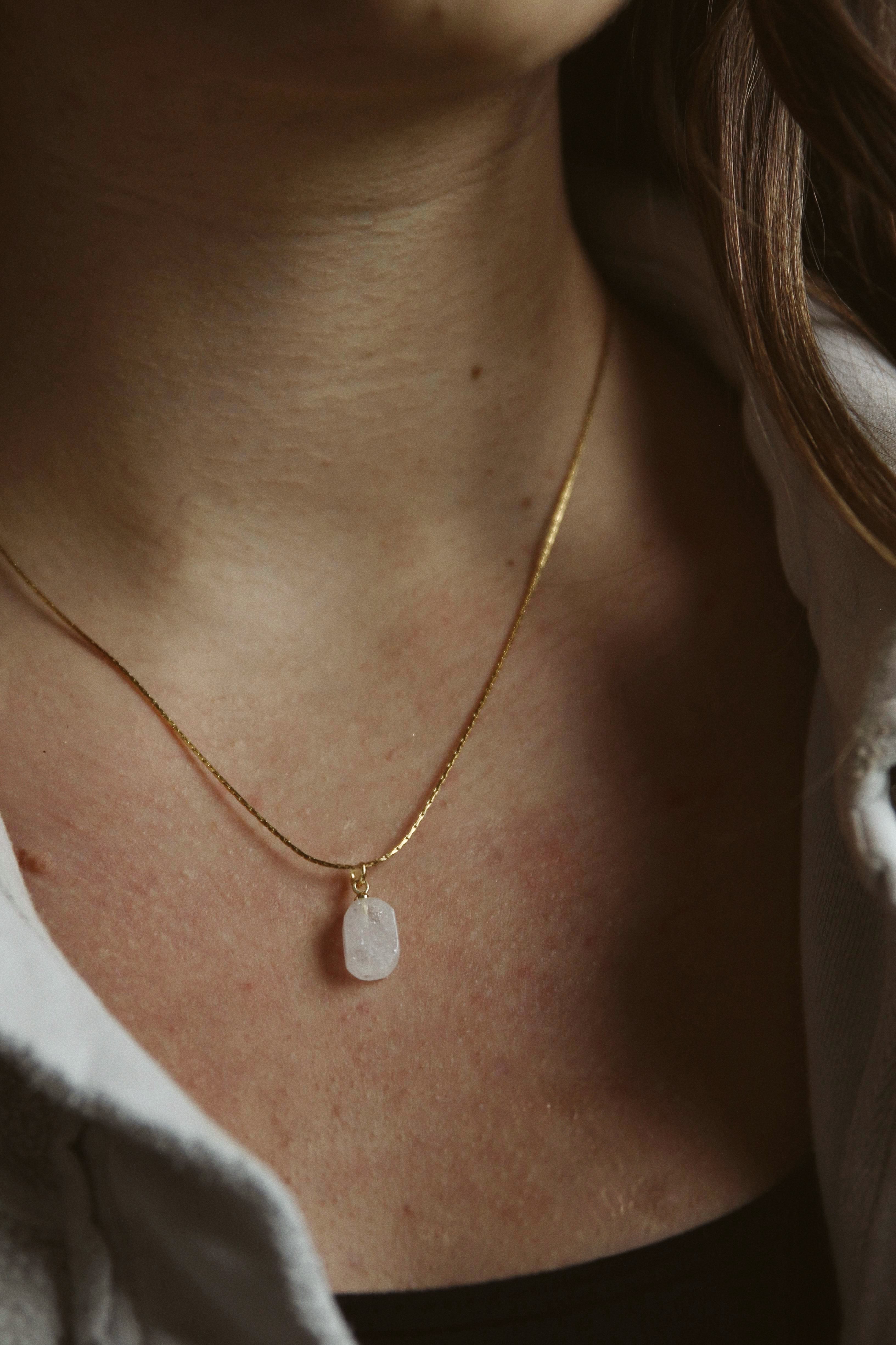 Gem on Snake Chain