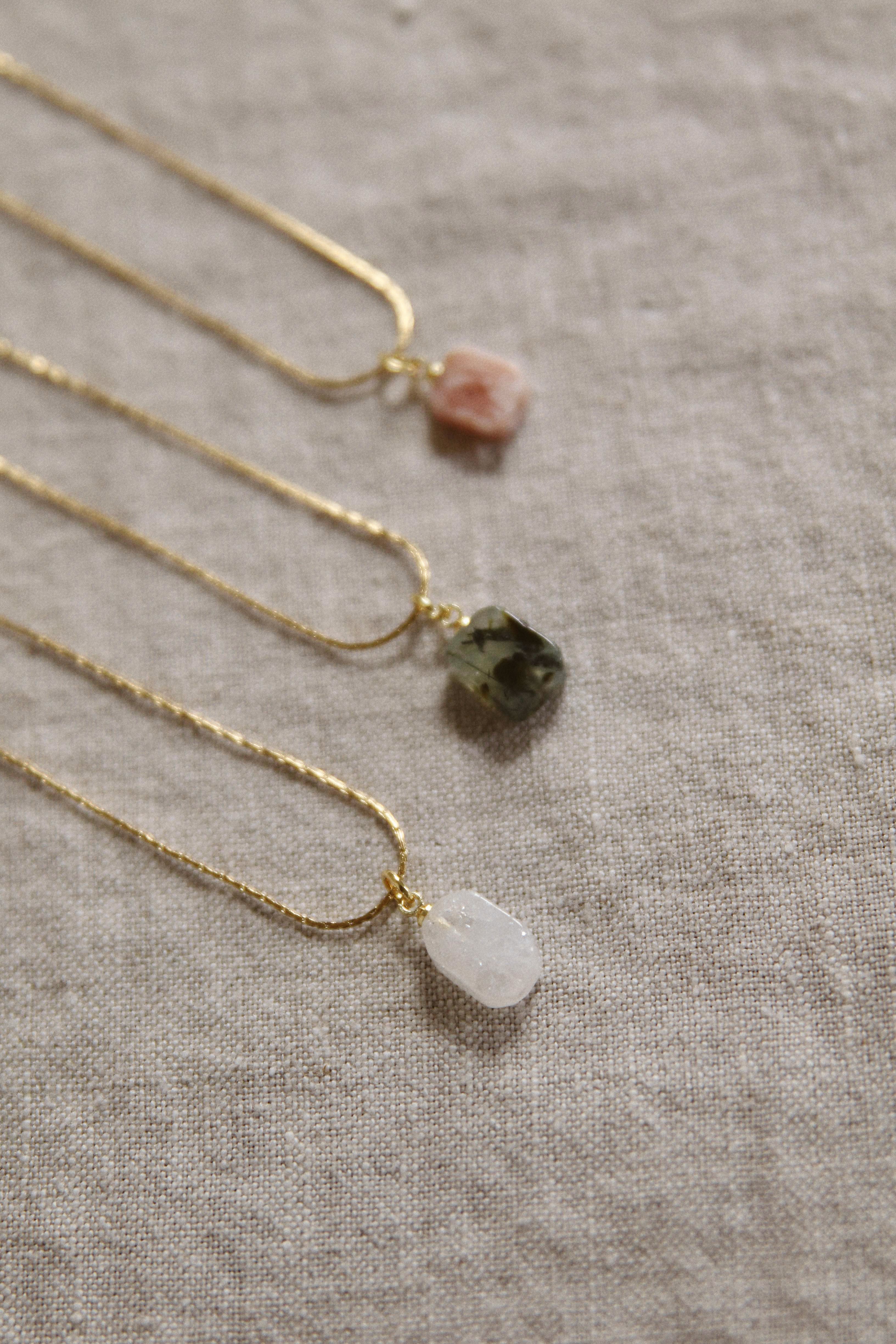 Gem on Snake Chain