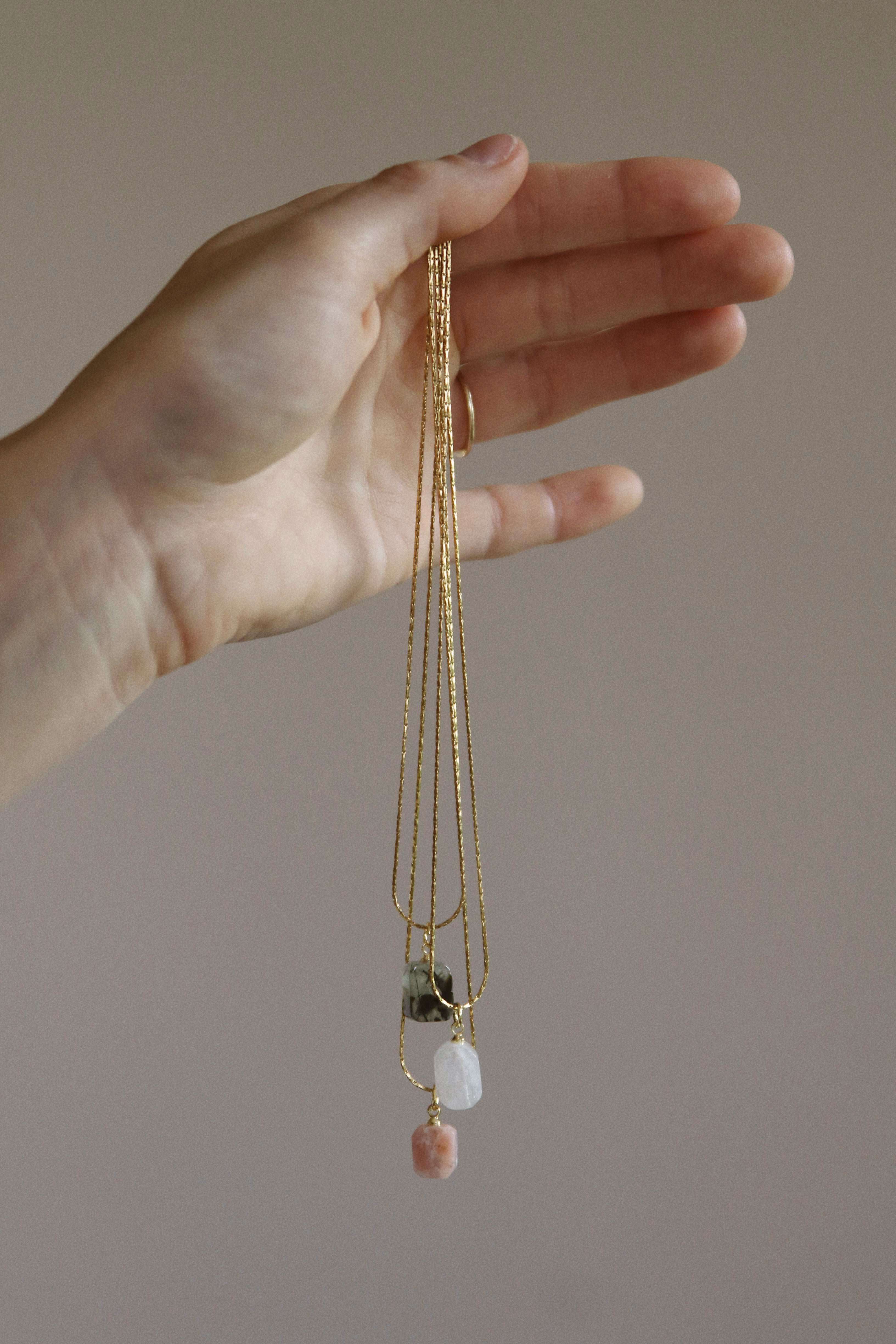 Gem on Snake Chain
