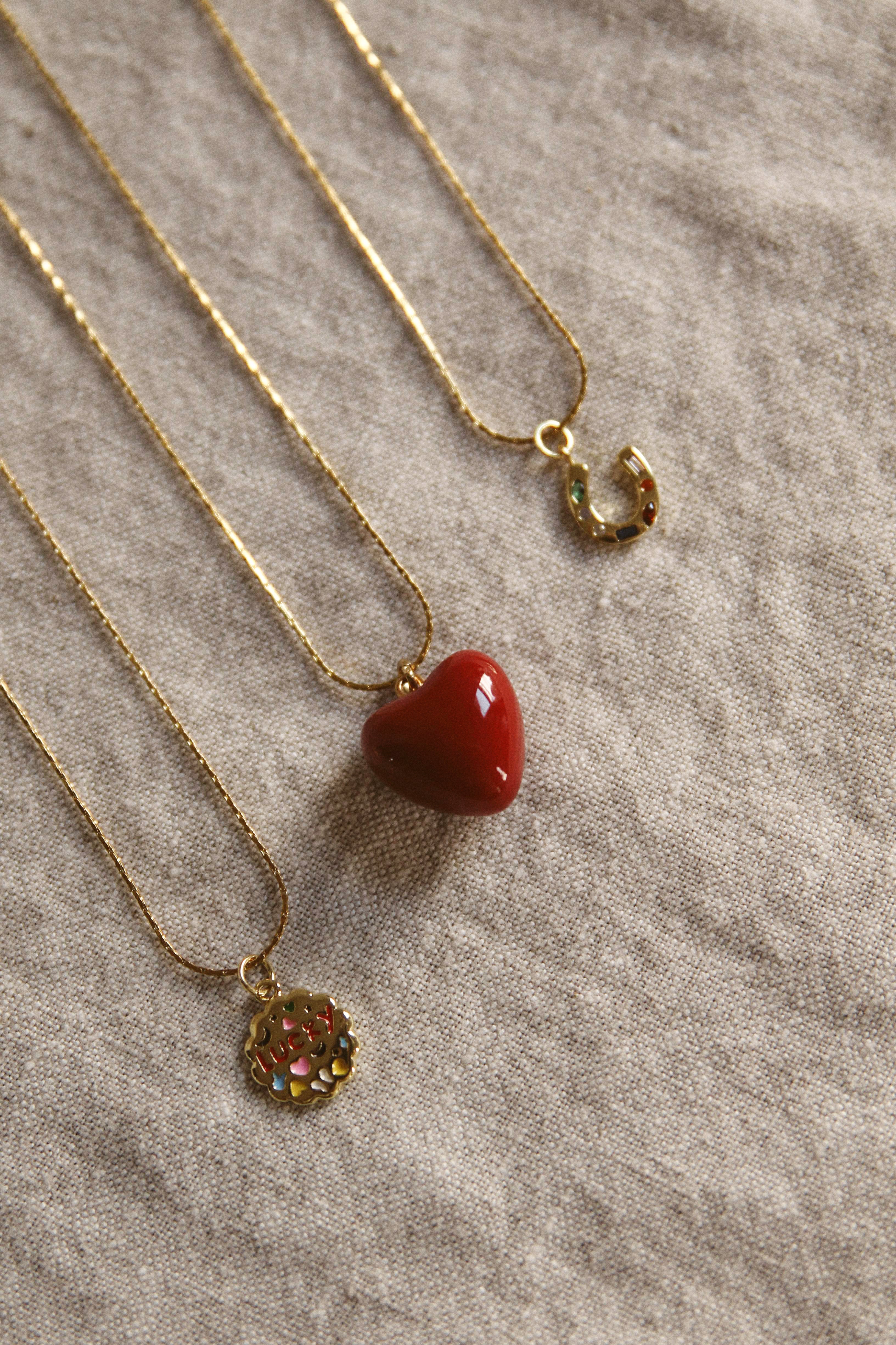 Love/Lucky on Snake Chain