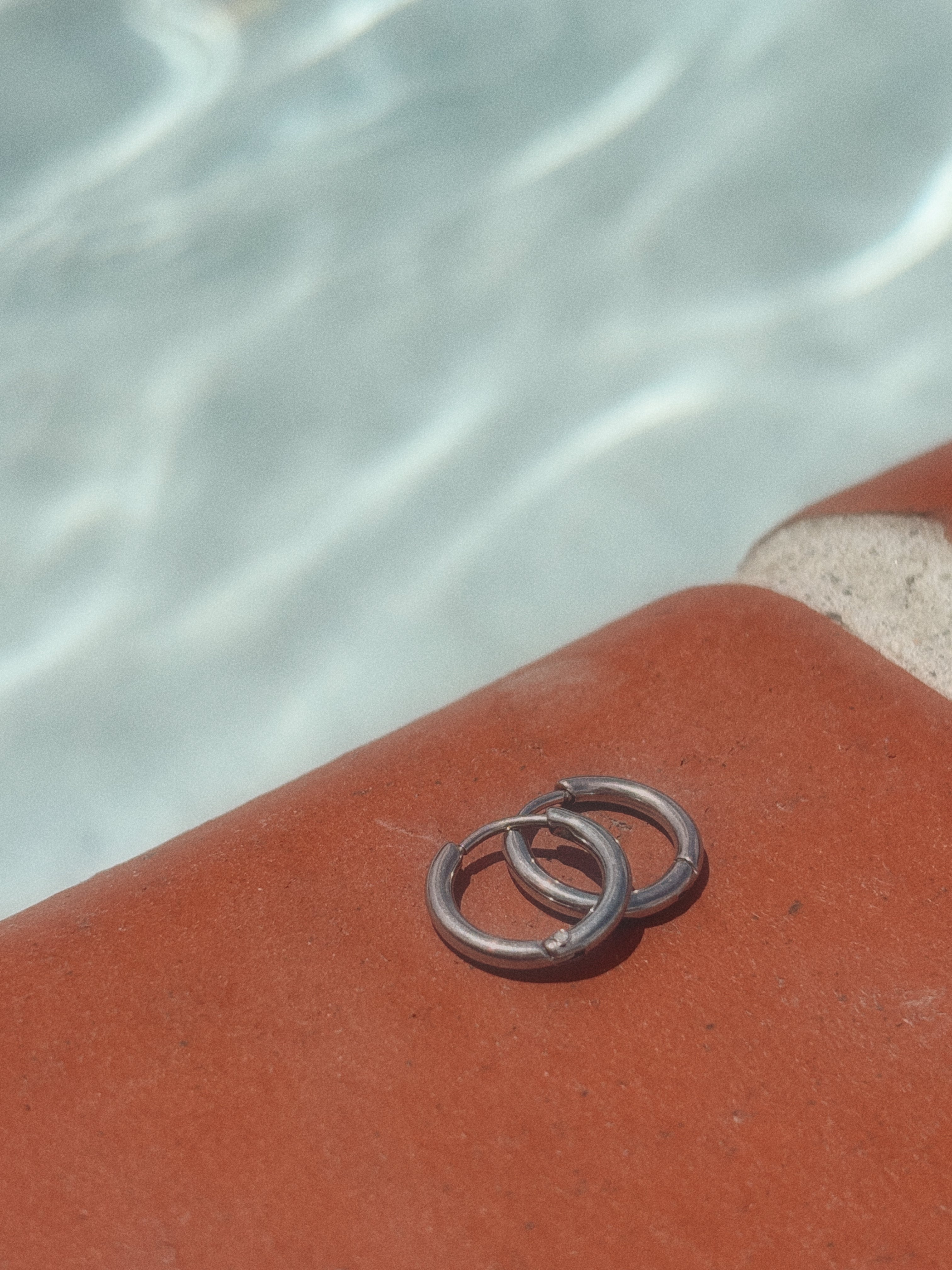Silver Huggie Earrings