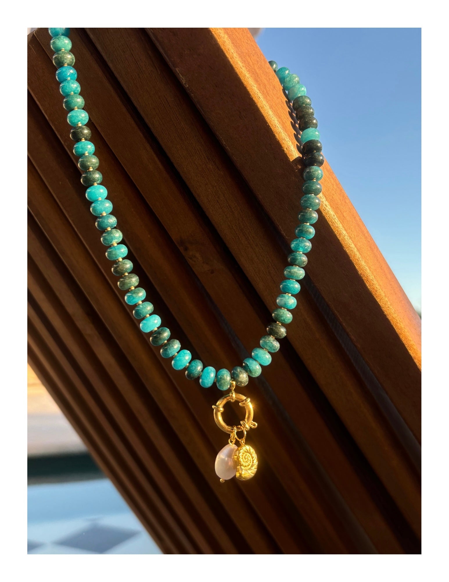 Cobalt + Spring Pendant