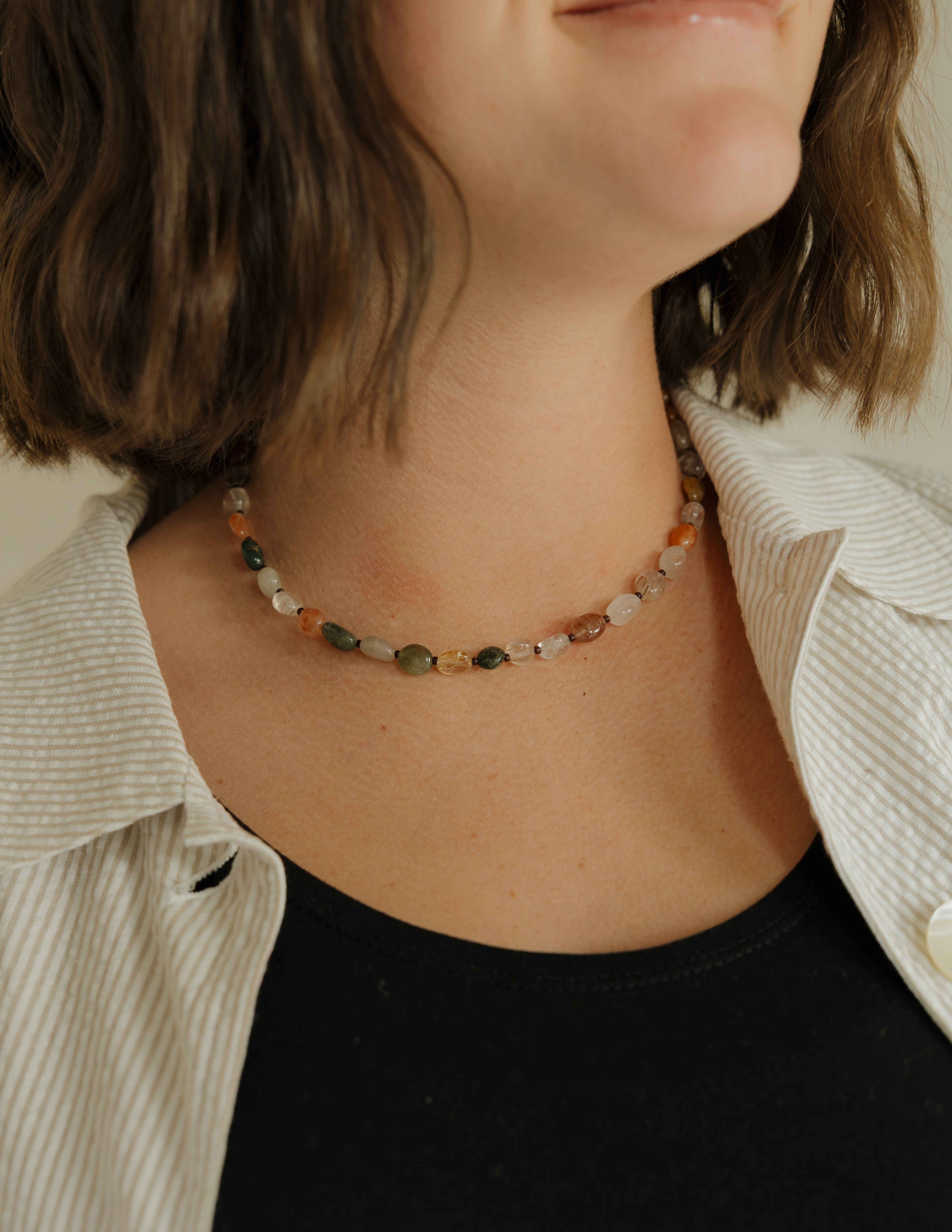 Rutilated Quartz + Brown