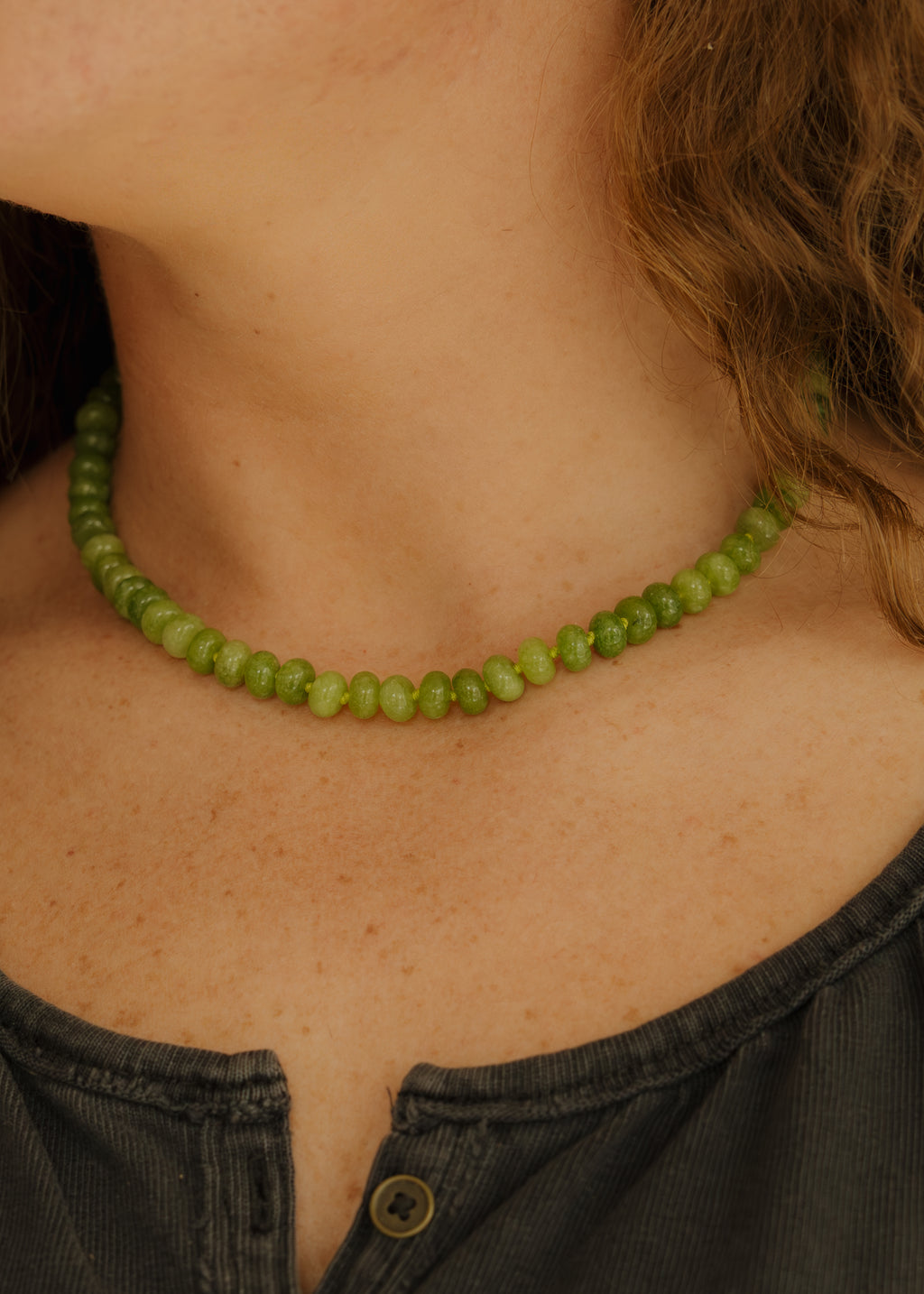 Knotted Lime Green on Green